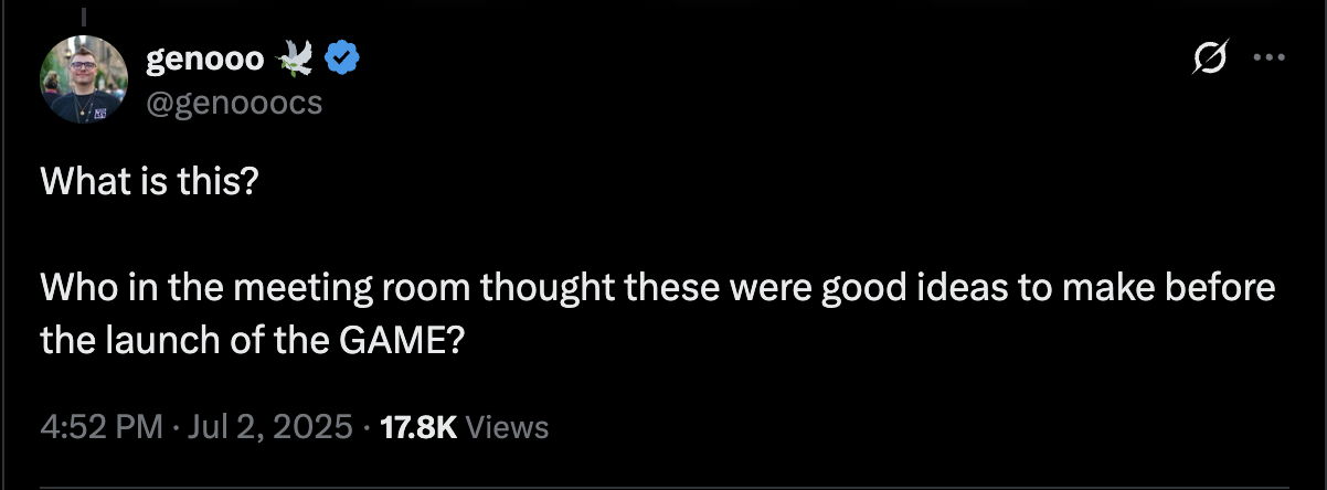 Community reaction tweet 1